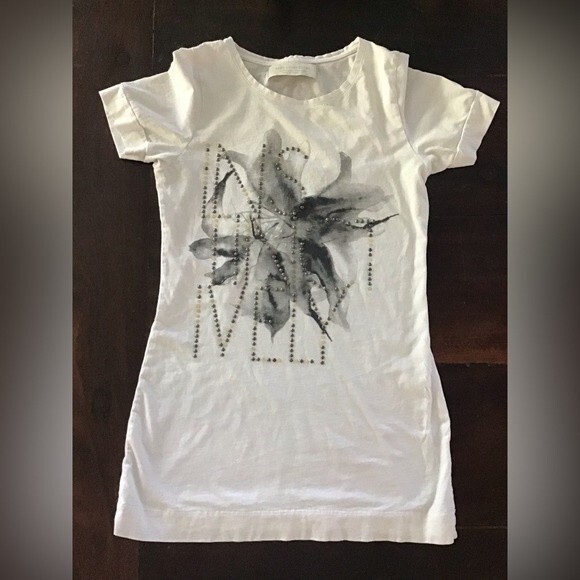 Zara Studded Tee Shirt “Instinctively”M - Picture 1 of 5
